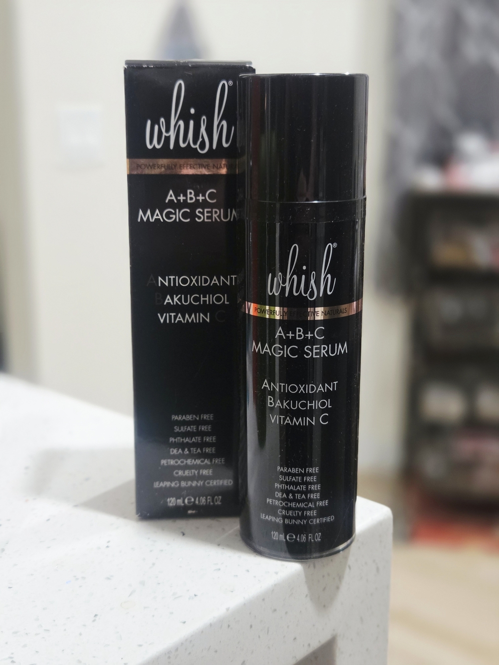whish A+B+C Magic Serum - Black and Rose Gold Accents